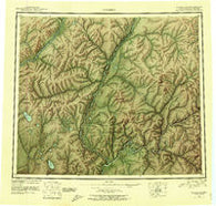 Coleen Alaska Historical topographic map, 1:250000 scale, 1 X 3 Degree, Year 1951