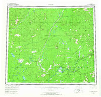 Coleen Alaska Historical topographic map, 1:250000 scale, 1 X 3 Degree, Year 1956