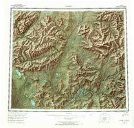 Coleen Alaska Historical topographic map, 1:250000 scale, 1 X 3 Degree, Year 1956