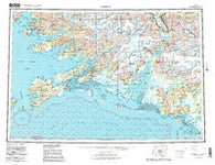 Cordova Alaska Historical topographic map, 1:250000 scale, 1 X 3 Degree, Year 1959