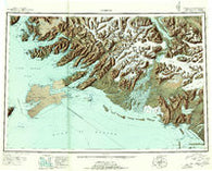 Cordova Alaska Historical topographic map, 1:250000 scale, 1 X 3 Degree, Year 1948