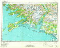 Cordova Alaska Historical topographic map, 1:250000 scale, 1 X 3 Degree, Year 1959