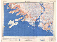 Cordova Alaska Historical topographic map, 1:250000 scale, 1 X 3 Degree, Year 1951