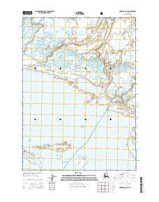 Cordova B-5 NE Alaska Current topographic map, 1:25000 scale, 7.5 X 7.5 Minute, Year 2014