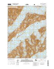 Cordova C-4 NE Alaska Current topographic map, 1:25000 scale, 7.5 X 7.5 Minute, Year 2014