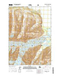 Cordova D-3 NE Alaska Current topographic map, 1:25000 scale, 7.5 X 7.5 Minute, Year 2014