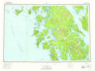 Craig Alaska Historical topographic map, 1:250000 scale, 1 X 2 Degree, Year 1957