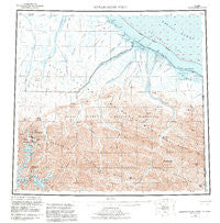 Demarcation Point Alaska Historical topographic map, 1:250000 scale, 1 X 3 Degree, Year 1955