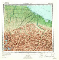 Demarcation Point Alaska Historical topographic map, 1:250000 scale, 1 X 3 Degree, Year 1955