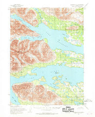 Dillingham C-8 Alaska Historical topographic map, 1:63360 scale, 15 X 15 Minute, Year 1954