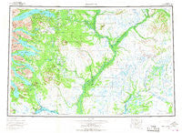 Dillingham Alaska Historical topographic map, 1:250000 scale, 1 X 3 Degree, Year 1954