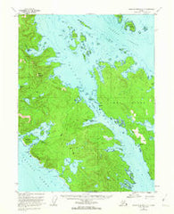 Dixon Entrance D-3 Alaska Historical topographic map, 1:63360 scale, 15 X 15 Minute, Year 1951