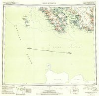 Dixon Entrance Alaska Historical topographic map, 1:250000 scale, 1 X 2 Degree, Year 1951