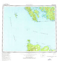 Dixon Entrance Alaska Historical topographic map, 1:250000 scale, 1 X 2 Degree, Year 1959
