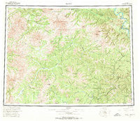 Eagle Alaska Historical topographic map, 1:250000 scale, 1 X 3 Degree, Year 1957