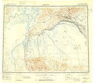 Fairbanks Alaska Historical topographic map, 1:250000 scale, 1 X 3 Degree, Year 1951