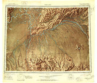 Fairbanks Alaska Historical topographic map, 1:250000 scale, 1 X 3 Degree, Year 1951