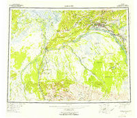 Fairbanks Alaska Historical topographic map, 1:250000 scale, 1 X 3 Degree, Year 1952