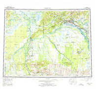 Fairbanks Alaska Historical topographic map, 1:250000 scale, 1 X 3 Degree, Year 1952