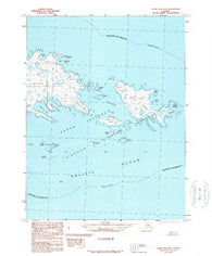 False Pass B-2 Alaska Historical topographic map, 1:63360 scale, 15 X 15 Minute, Year 1989
