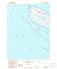 False Pass B-3 Alaska Historical topographic map, 1:63360 scale, 15 X 15 Minute, Year 1989