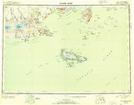 False Pass Alaska Historical topographic map, 1:250000 scale, 1 X 2 Degree, Year 1950