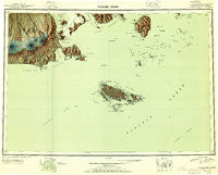 False Pass Alaska Historical topographic map, 1:250000 scale, 1 X 2 Degree, Year 1950