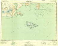 False Pass Alaska Historical topographic map, 1:250000 scale, 1 X 2 Degree, Year 1949