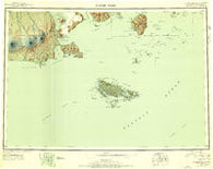 False Pass Alaska Historical topographic map, 1:250000 scale, 1 X 2 Degree, Year 1949