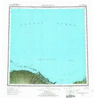 Flaxman Island Alaska Historical topographic map, 1:250000 scale, 1 X 3 Degree, Year 1955