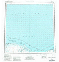 Flaxman Island Alaska Historical topographic map, 1:250000 scale, 1 X 3 Degree, Year 1955
