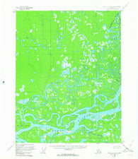 Fort Yukon C-5 Alaska Historical topographic map, 1:63360 scale, 15 X 15 Minute, Year 1956