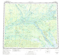 Fort Yukon Alaska Historical topographic map, 1:250000 scale, 1 X 3 Degree, Year 1956