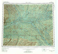 Fort Yukon Alaska Historical topographic map, 1:250000 scale, 1 X 3 Degree, Year 1956