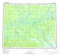 Fort Yukon Alaska Historical topographic map, 1:250000 scale, 1 X 3 Degree, Year 1956