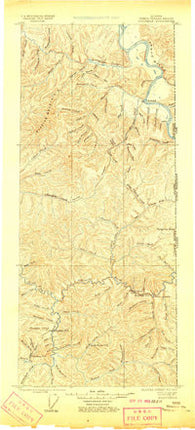 Fortymile Alaska Historical topographic map, 1:250000 scale, 1 X 1 Degree, Year 1899