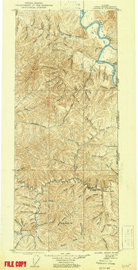 Fortymile Alaska Historical topographic map, 1:250000 scale, 1 X 1 Degree, Year 1899