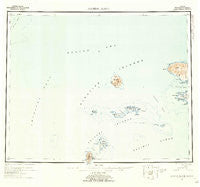 Gareloi Island Alaska Historical topographic map, 1:250000 scale, 1 X 2 Degree, Year 1954
