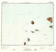 Gareloi Island Alaska Historical topographic map, 1:250000 scale, 1 X 2 Degree, Year 1954