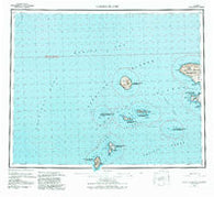 Gareloi Island Alaska Historical topographic map, 1:250000 scale, 1 X 2 Degree, Year 1954