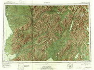 Goodnews Alaska Historical topographic map, 1:250000 scale, 1 X 3 Degree, Year 1951