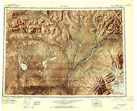 Gulkana Alaska Historical topographic map, 1:250000 scale, 1 X 3 Degree, Year 1951