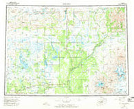 Gulkana Alaska Historical topographic map, 1:250000 scale, 1 X 3 Degree, Year 1959