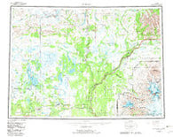 Gulkana Alaska Historical topographic map, 1:250000 scale, 1 X 3 Degree, Year 1959