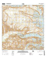 Gulkana A-1 SW Alaska Current topographic map, 1:25000 scale, 7.5 X 7.5 Minute, Year 2016