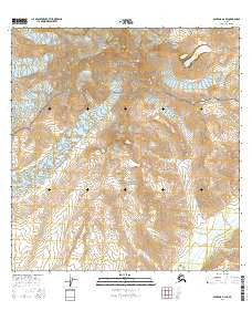 Gulkana A-2 SE Alaska Current topographic map, 1:25000 scale, 7.5 X 7.5 Minute, Year 2016