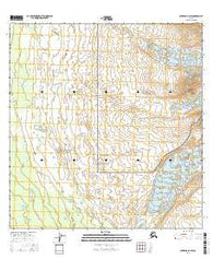 Gulkana A-2 SW Alaska Current topographic map, 1:25000 scale, 7.5 X 7.5 Minute, Year 2016