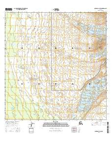 Gulkana A-2 SW Alaska Current topographic map, 1:25000 scale, 7.5 X 7.5 Minute, Year 2016