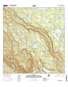 Gulkana A-5 NE Alaska Current topographic map, 1:25000 scale, 7.5 X 7.5 Minute, Year 2016