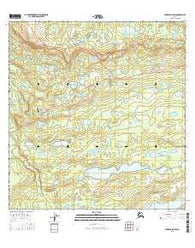 Gulkana A-5 SW Alaska Current topographic map, 1:25000 scale, 7.5 X 7.5 Minute, Year 2016